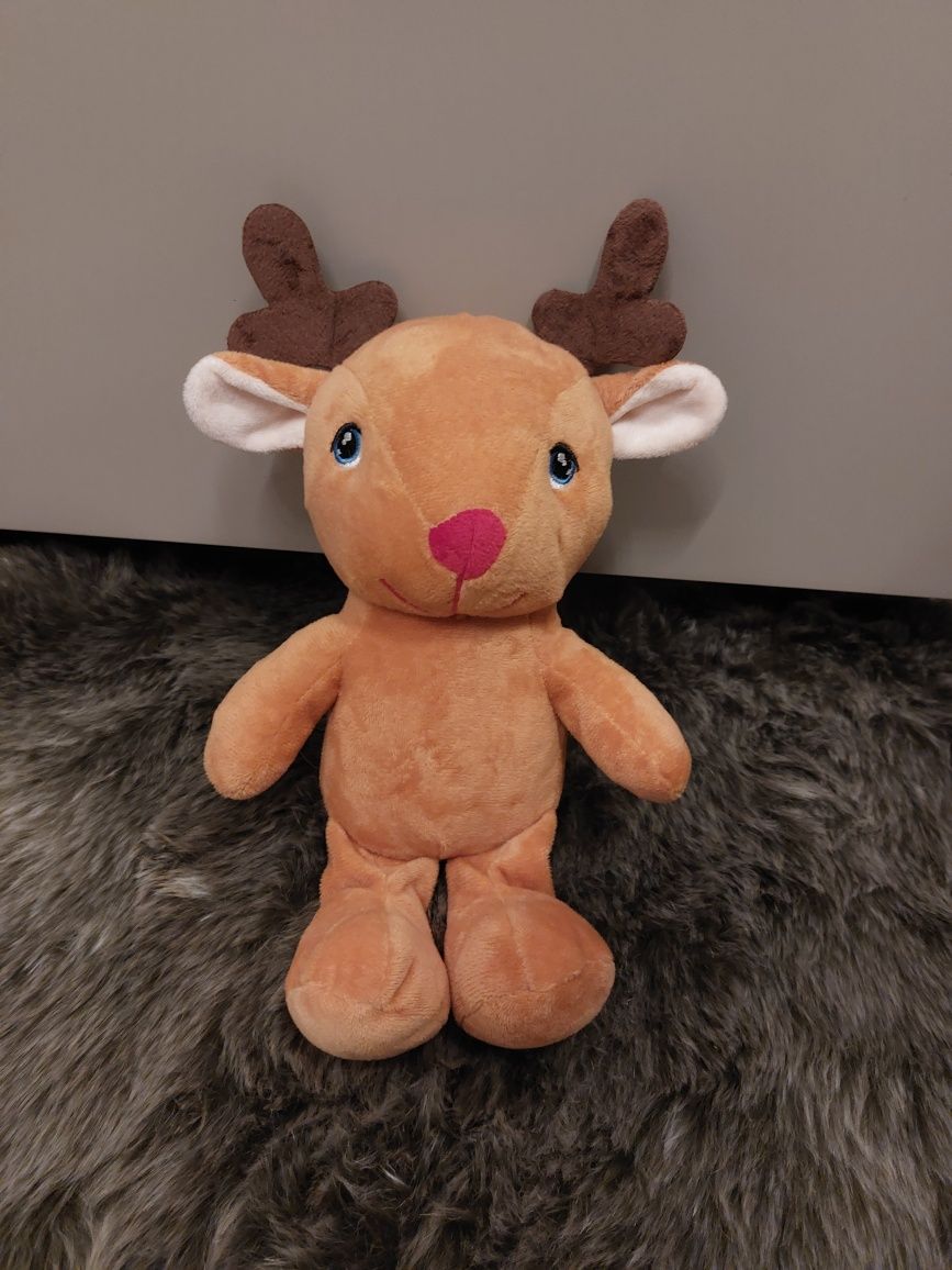 Pluszowy łoś miś renifer rudolf maskotka święty mikołaj