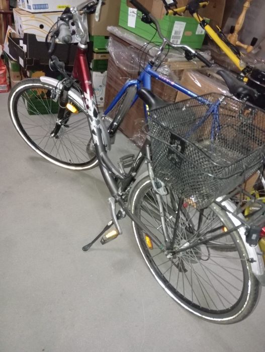 2 rowery damski męski trekkingowe