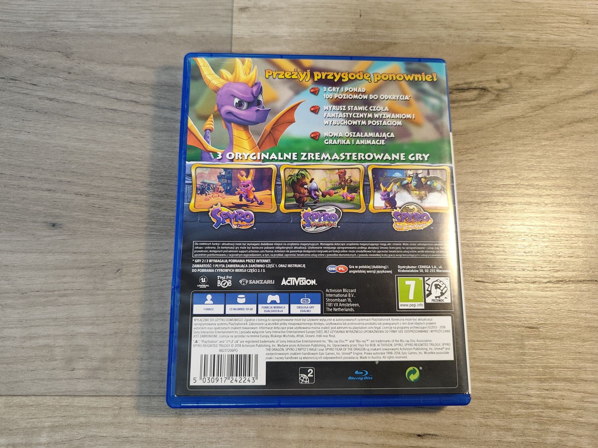 SPYRO ps4 (3 gry)