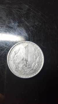 Moneta 1 zł z 1977 roku ze znakiem mennicy
