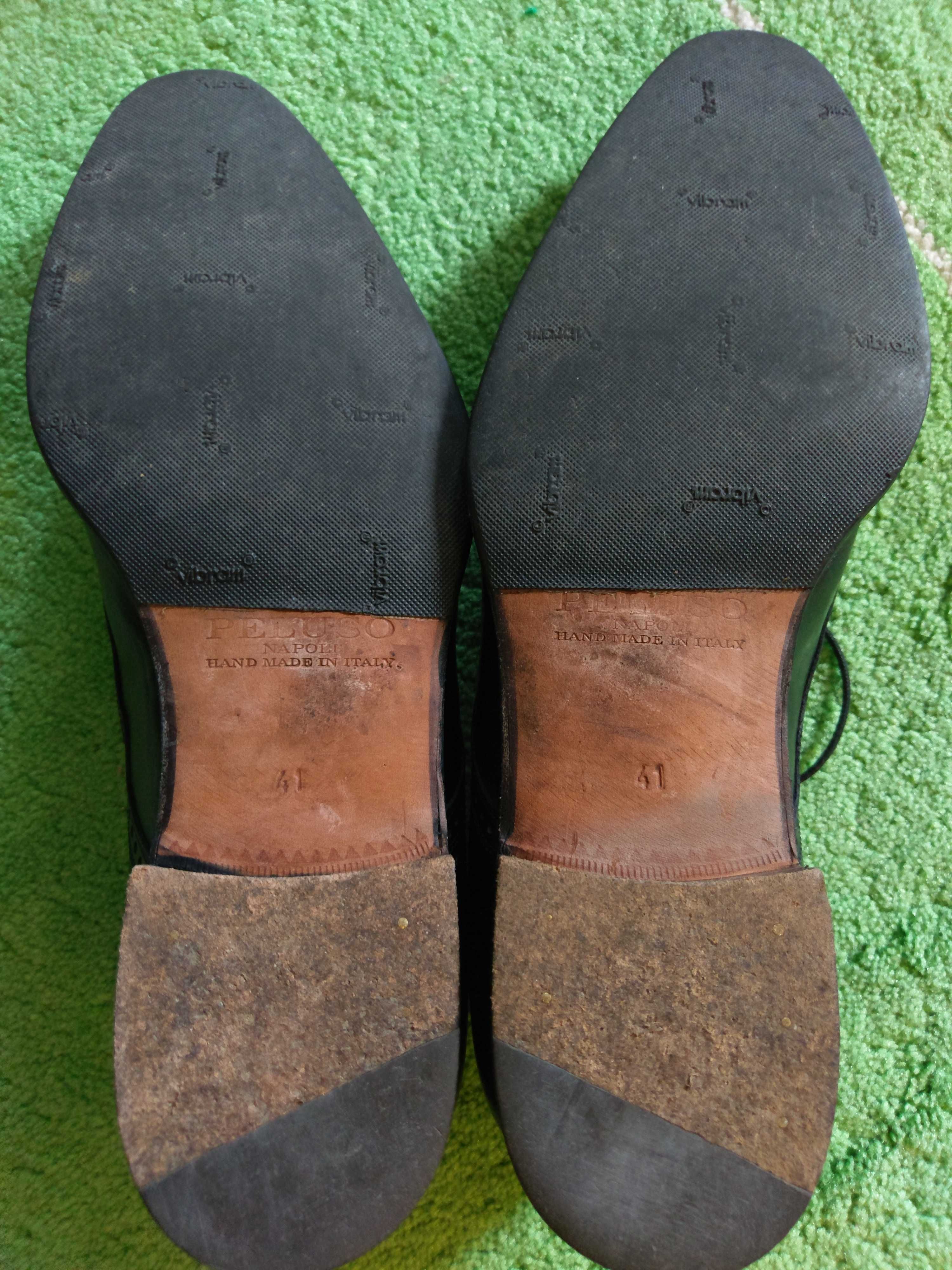 ‼️ Мужские туфли броги Gabriele PELUSO Napoli. Подошва Vibram