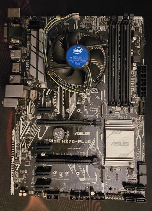 Продам материнську плату з процесором asus h270-plus + celeron g3200