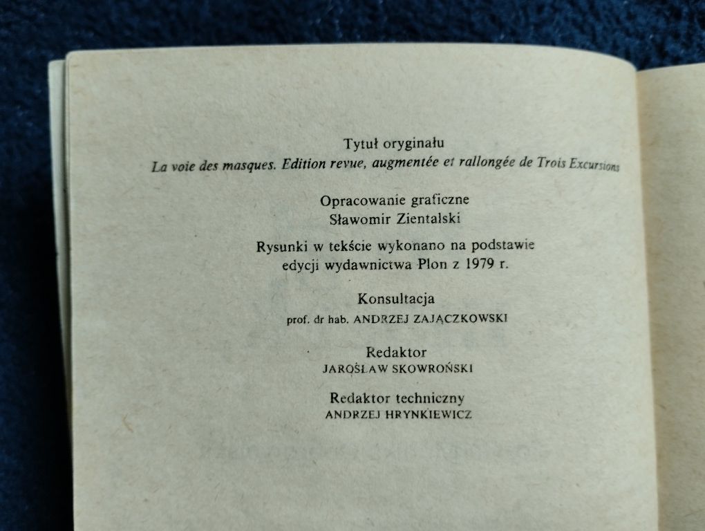 Claude Levi-Strauss. Drogi masek.