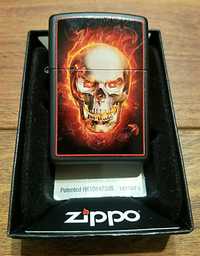 Zippo запальничка 218 Burning SKULL