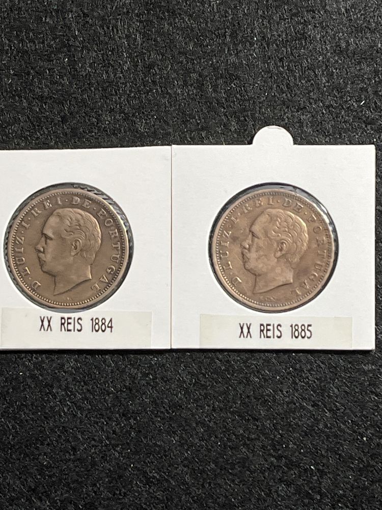 XX Reis 1884/1885 ( Bronze )