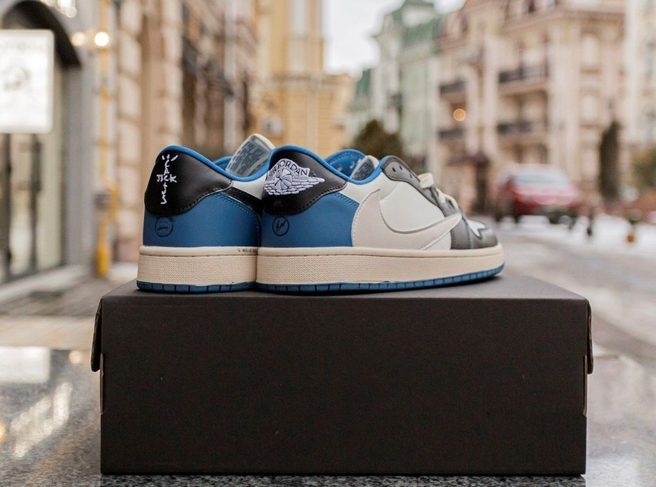 Air Jordan Retro 1 low x Fragment x Trawis Scott топ качество оригинал