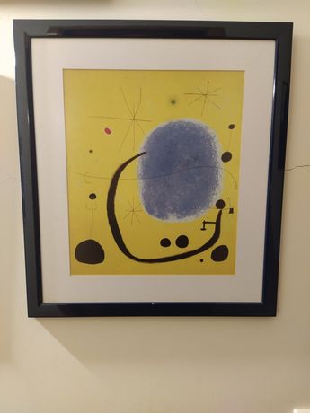 Quadro Joan Miró azul
