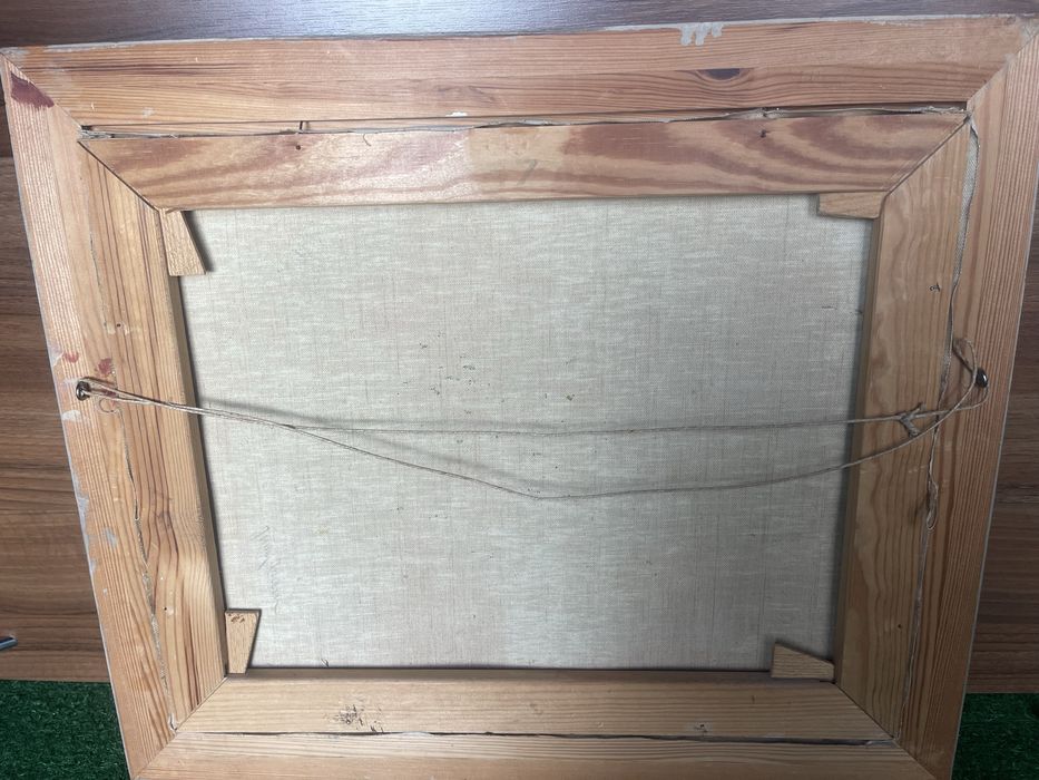 Stary obraz malowany na płótnie