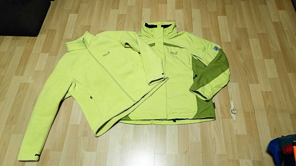 Damska kurtka 3w1 JACK WOLFSKIN TEXAPORE r.XL stan bardzo dobry