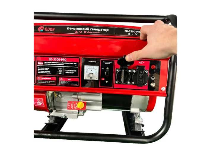 Генератор бензиновий EDON ED-3300 Pro мідна обмотка. Гарантія доставка