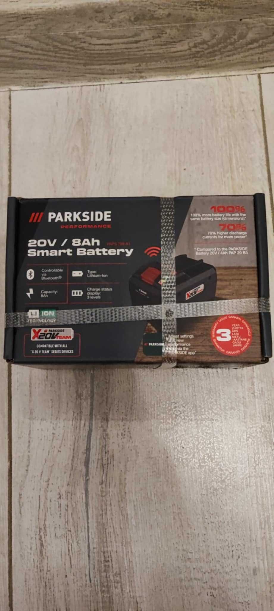 Akumulator Li-Ion Parkside 20 V 8 Ah Smart Bluetooth