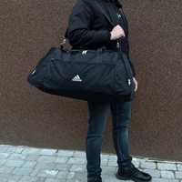 Сумка спортивная черная. Дорожная сумка для тренувань nike adidas puma