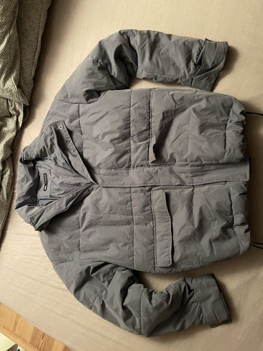 ZARA  kurtka zimowa pikowana szara L / puffer jacket / ciepła