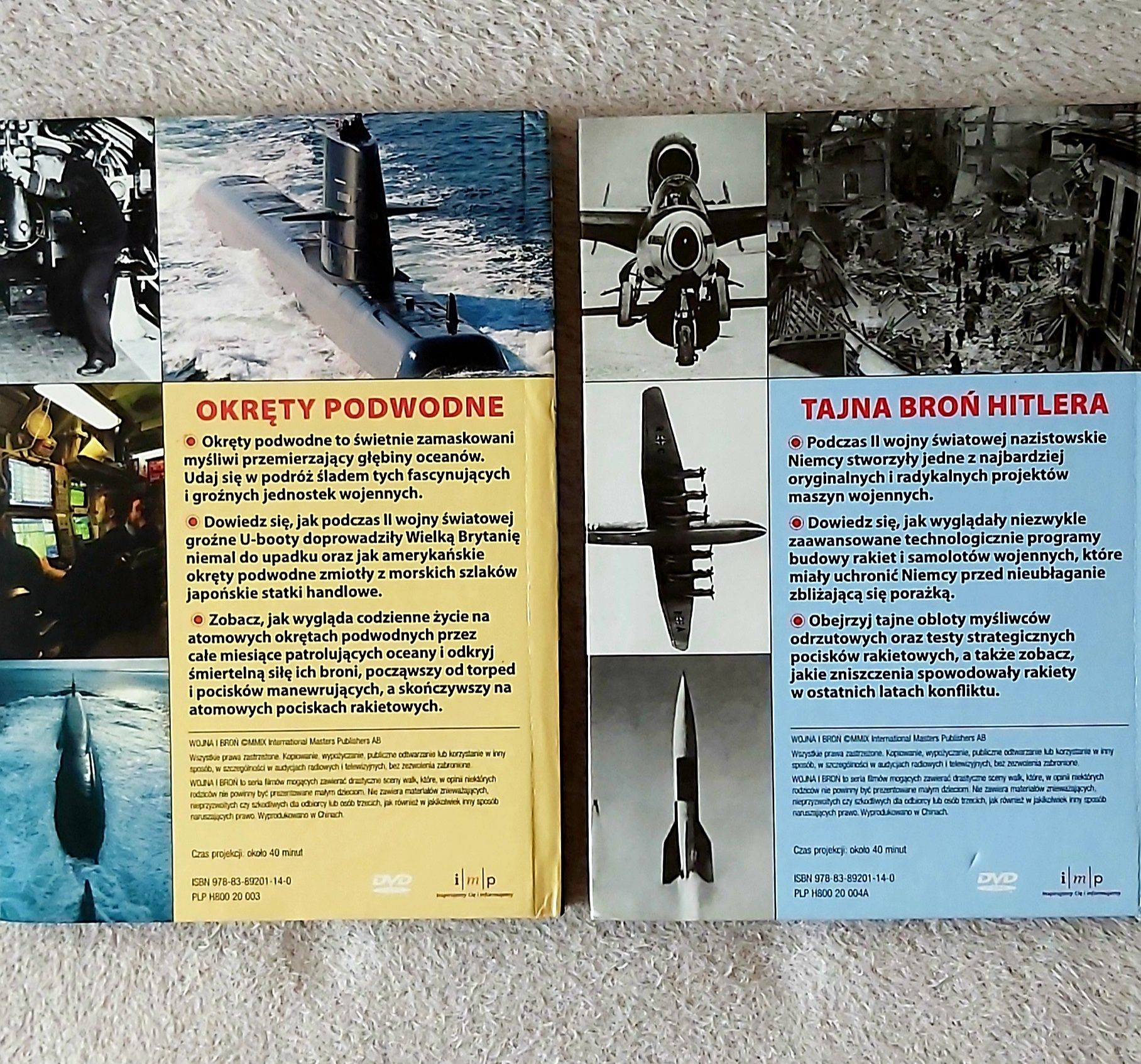 Okręty podwodne i tajna broń Hitlera na płytach DVD z książeczkami