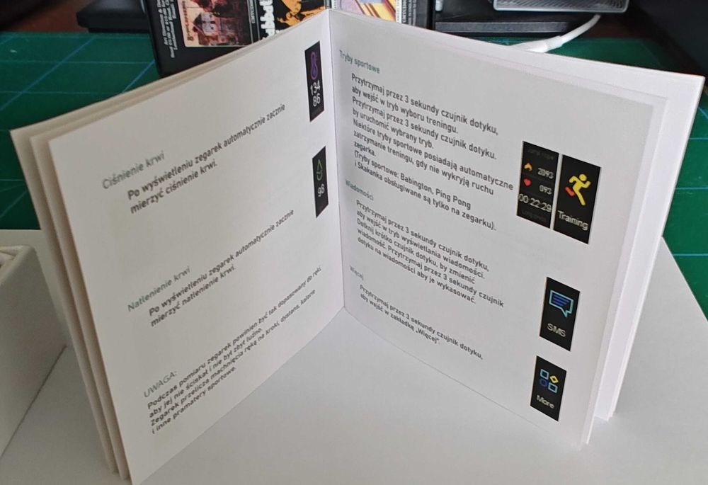 Smartband GIEWONT Fit&GO Duo GW200 - Black + Pasek Ice White