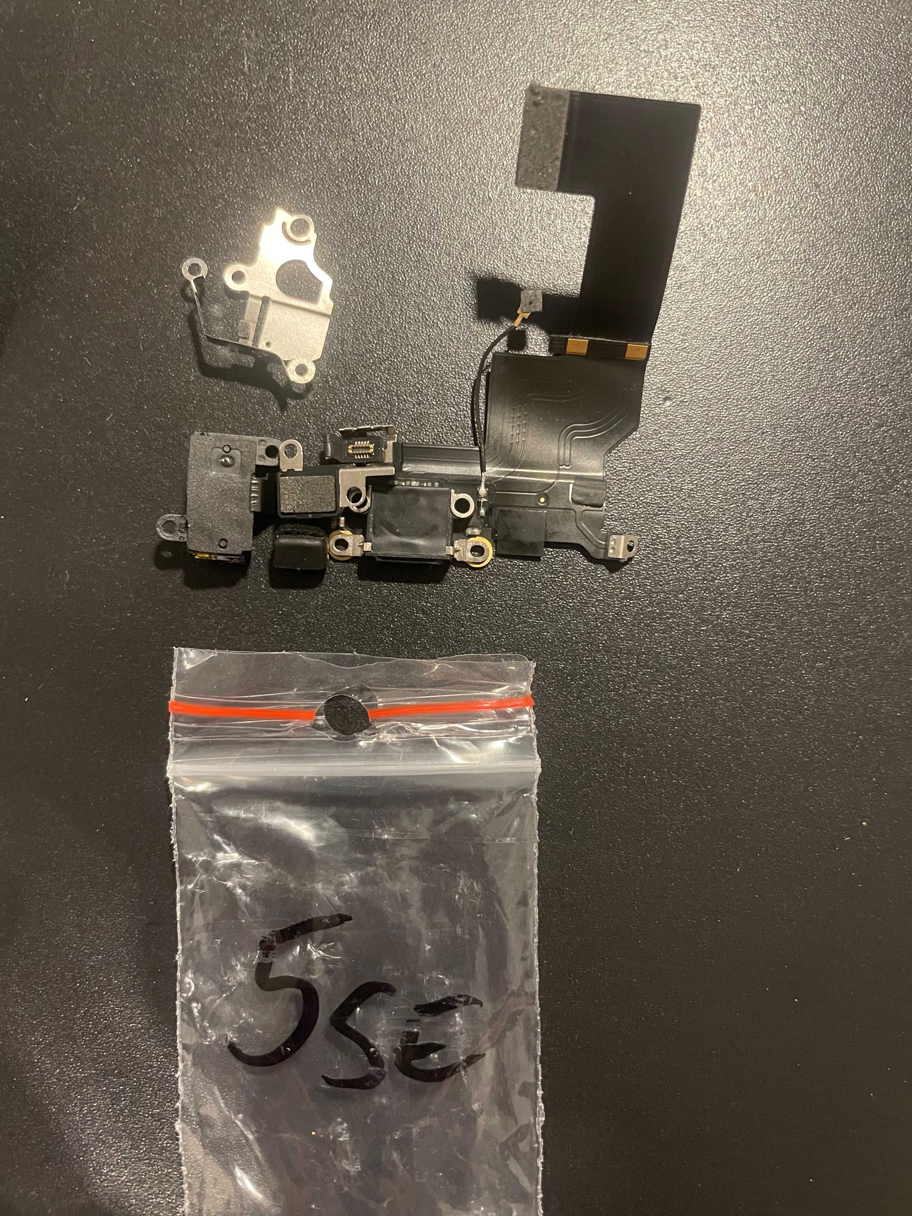 iPhone 5SE 1.gen port ładowania taśma dolna czarny jack oryginalna
