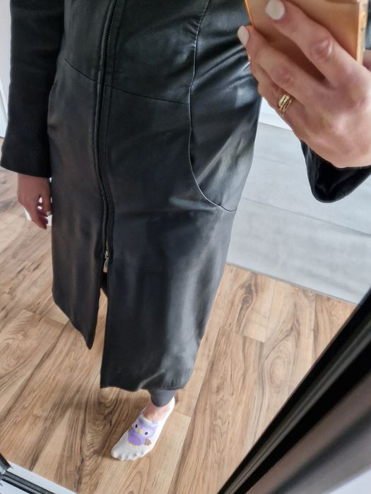 Płaszcz skórzany matrix M/L