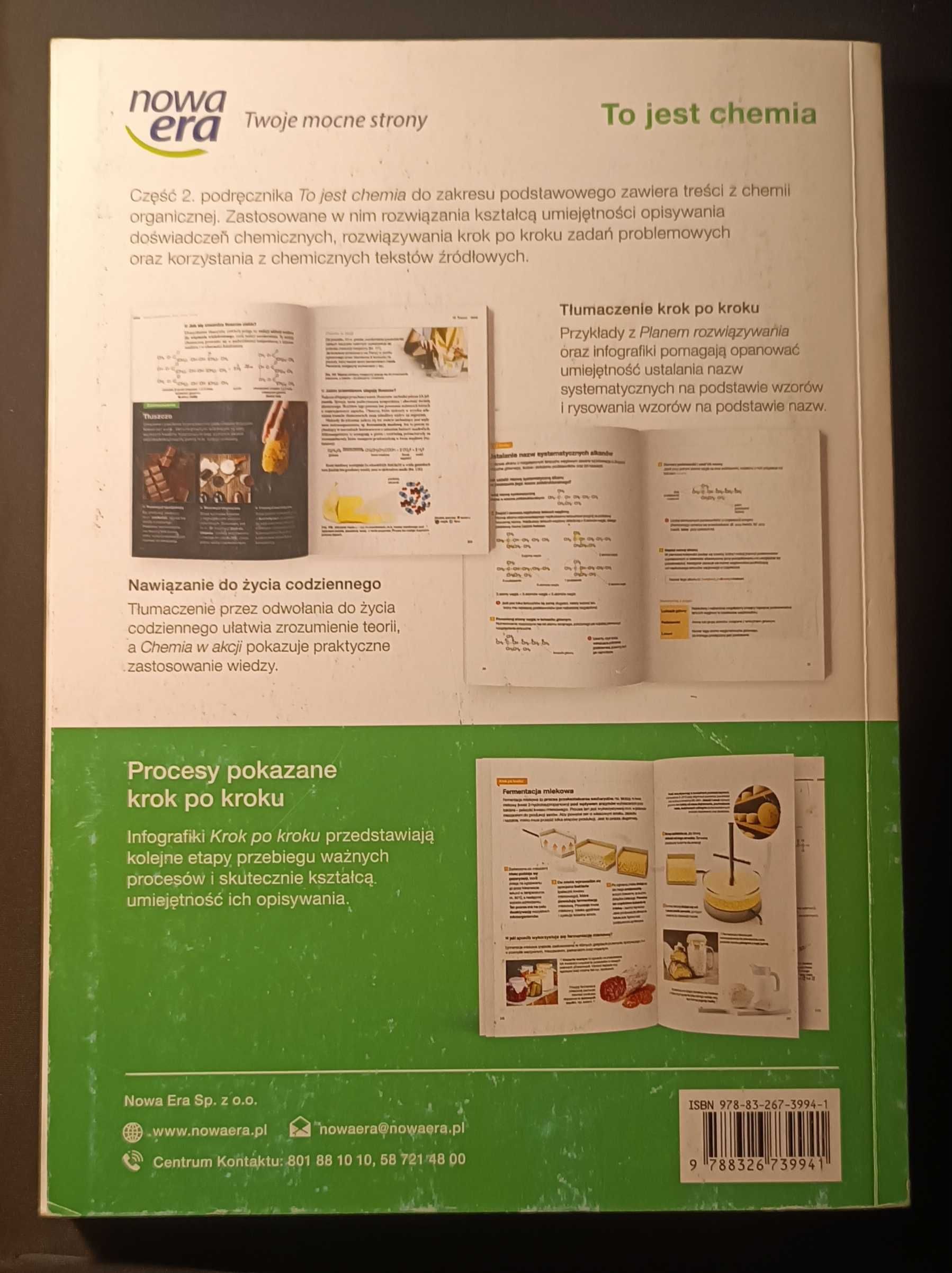 Podręcznik To jest chemia 2 – chemia organiczna, liceum/technikum