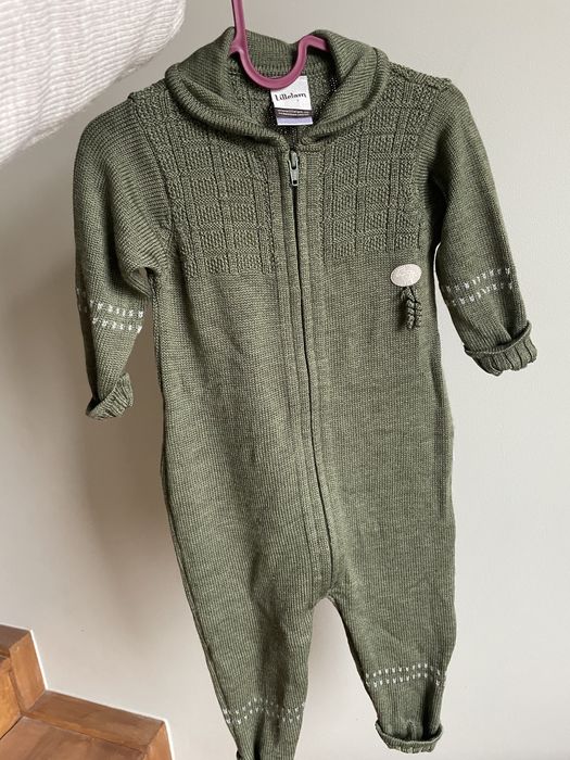 Kombinezon rampers lillelam 86-92 merino wełna