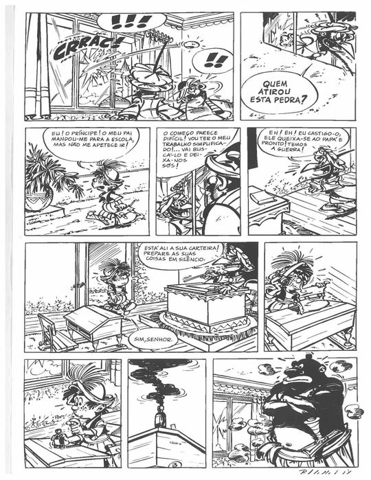 Original Dargaud Iznogoud Goscinny fotolito Pisca Pisca n.º 16 06/1969