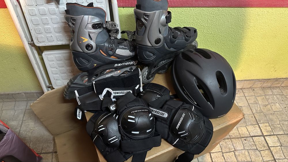 Patins em linha em bom estado