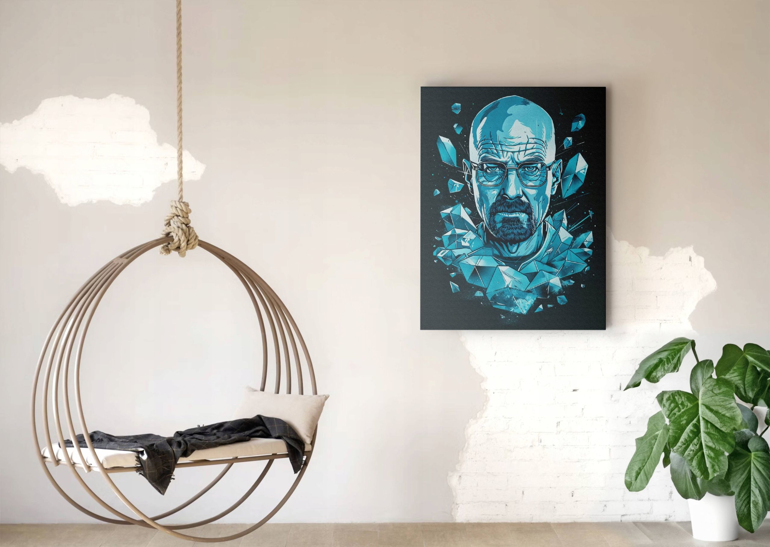 Obraz na płótnie Walter White - Mistyczny Kryształ 75x100 cm