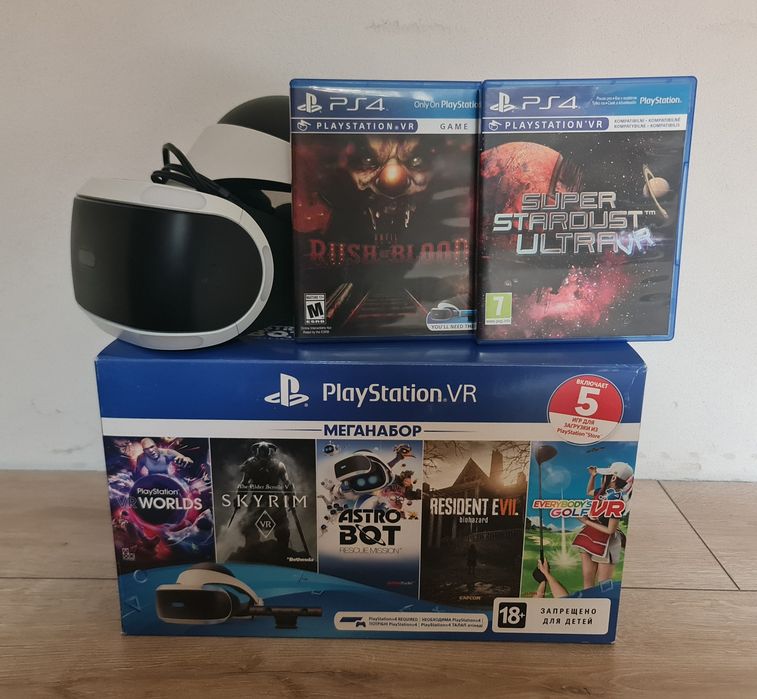 PlayStation VR PS VR + Ігри Диски Окуляри VR Шолом vr Гарантія
