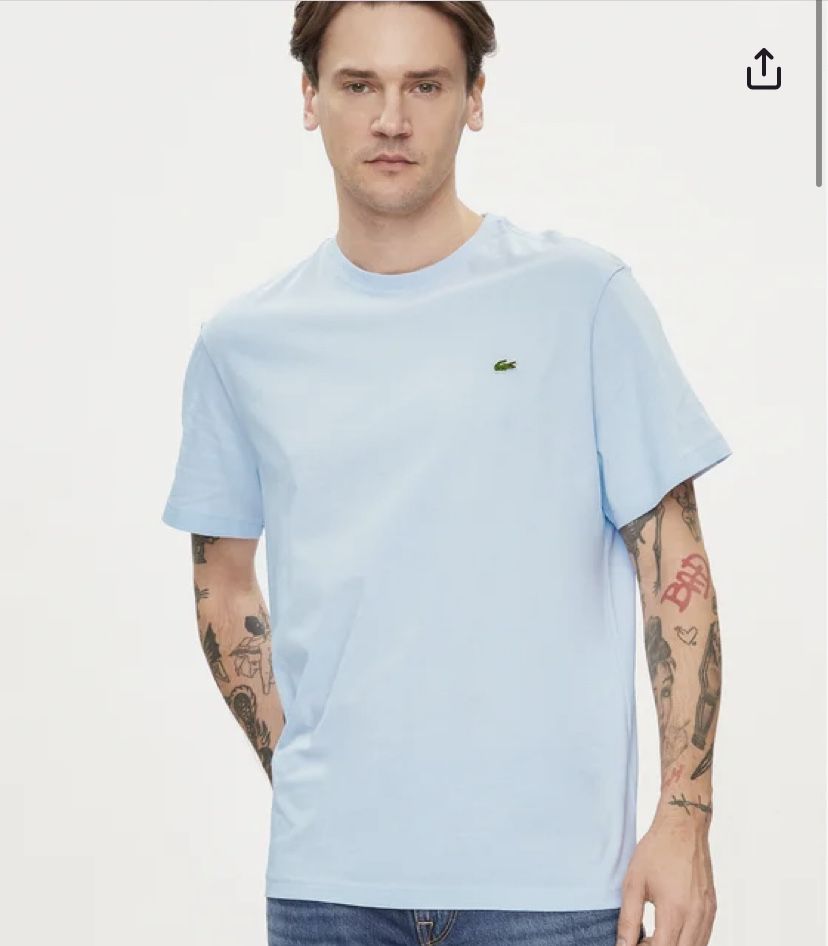 T-shirt Lacoste r XL Błękitny