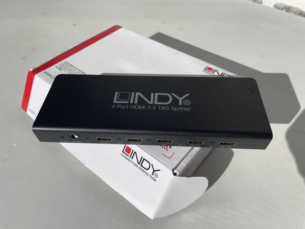 4 Port HDMI 2.0 4K 18G Splitter LINDY