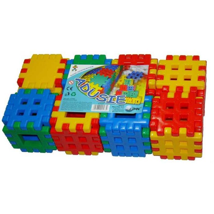 Klocki konstrukcyjne WAFLE 48ele ADUSIE