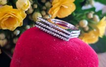 Złoty pierścionek z 24 brylantami 0,23ct p:750 w:9,16g r:16
