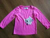 Bluzeczka różowa sowa sówka 98cm
