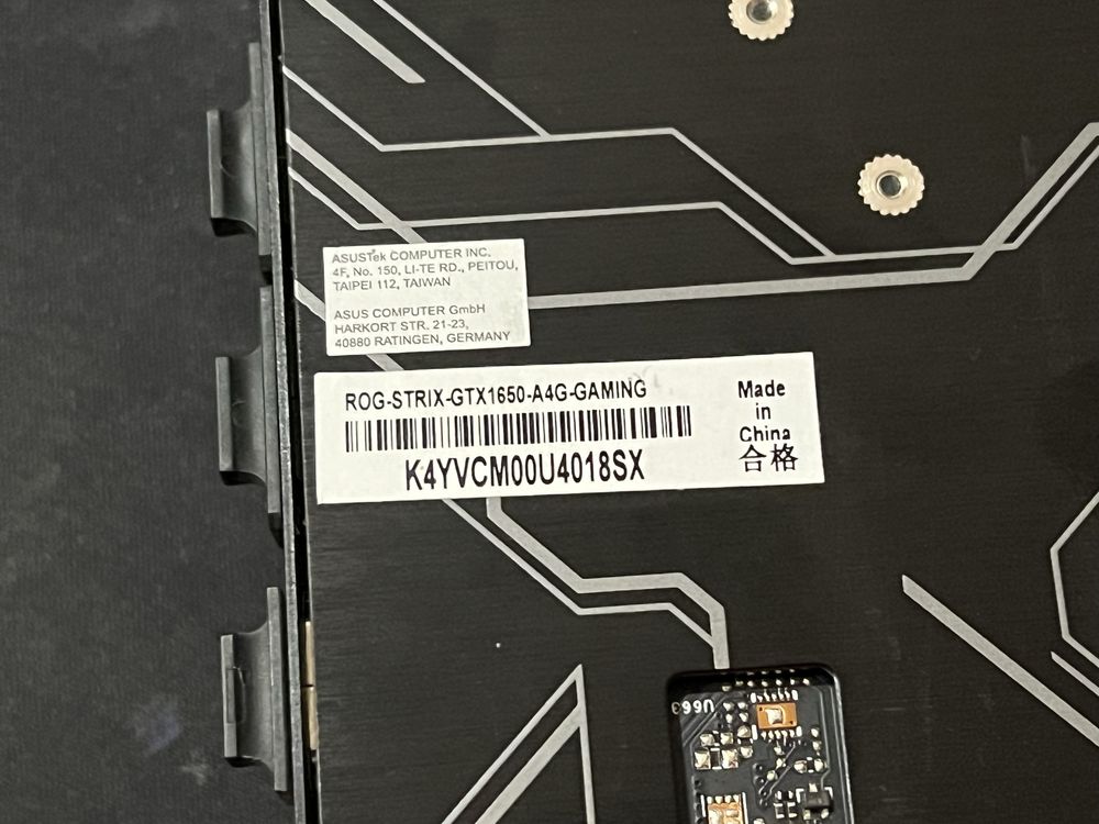 Strix gtx 1650 4gb