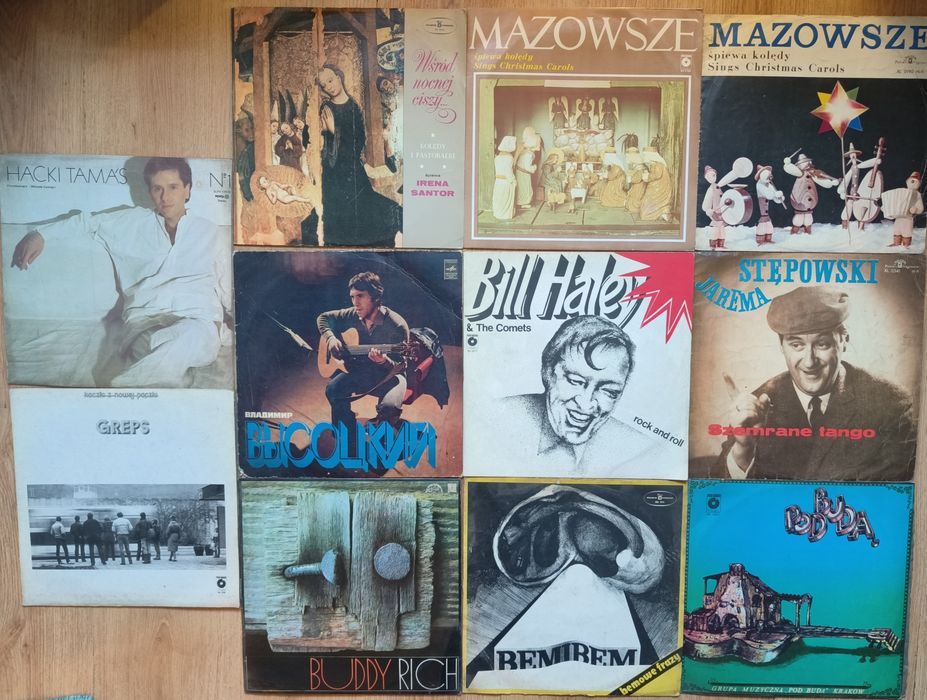 50x Płyta Winylowa Duży Zestaw Stare Płyty Winylowe PRL Vintage