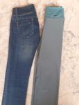 2 pary spodni Nike i jeansy