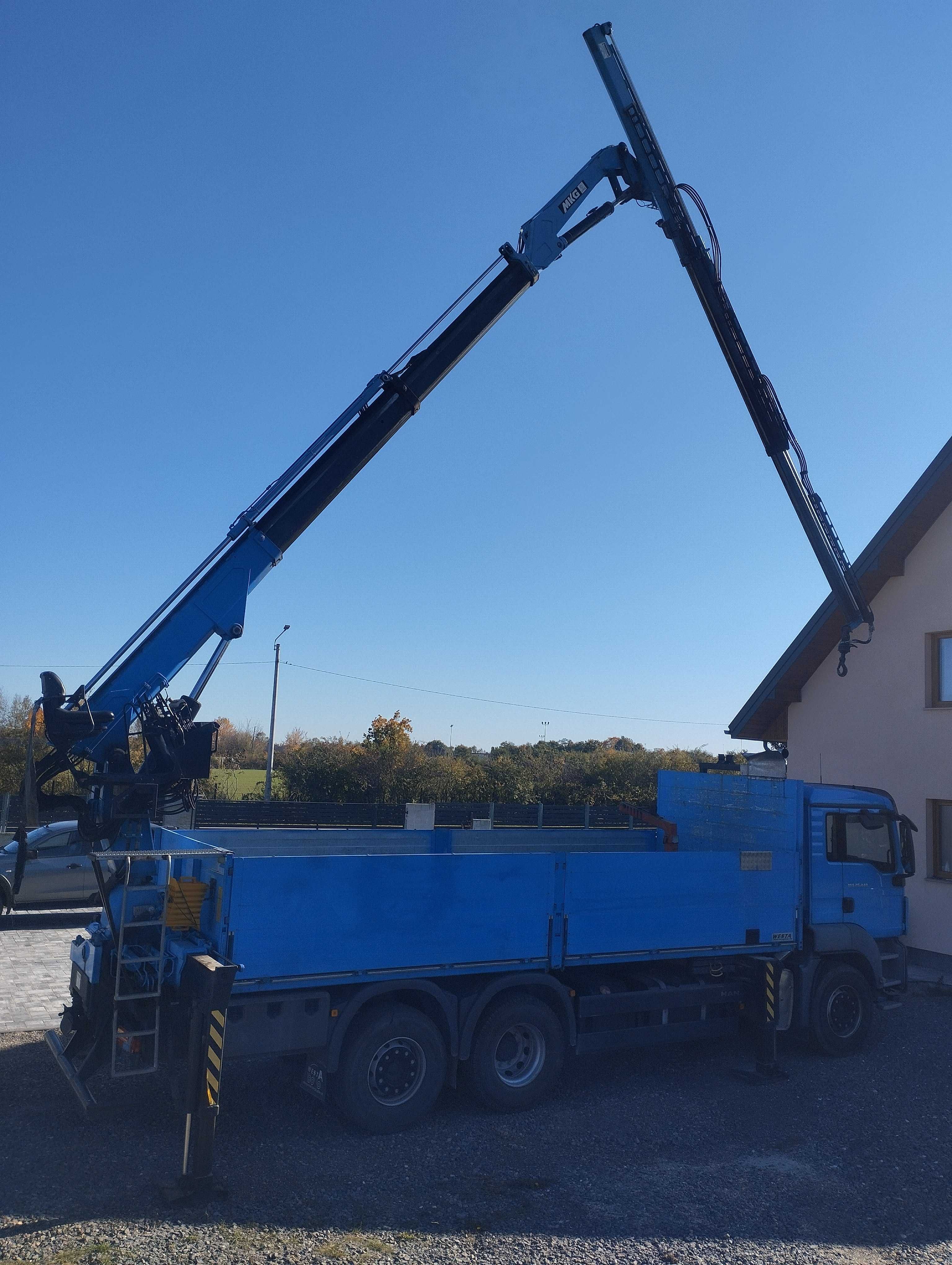 man tgs 26.440 6x2 hds mkg hmk230t dźwig hiab palfinger