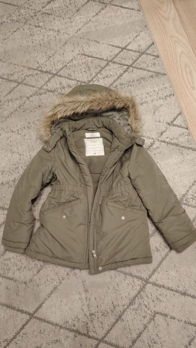 Kurtka zimowa h&m 122/128 parka dziewczęca
