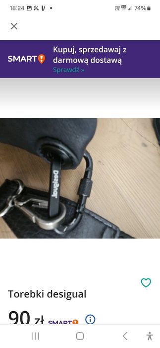 Torebka Desigual futerko ze skórą ekologiczną
