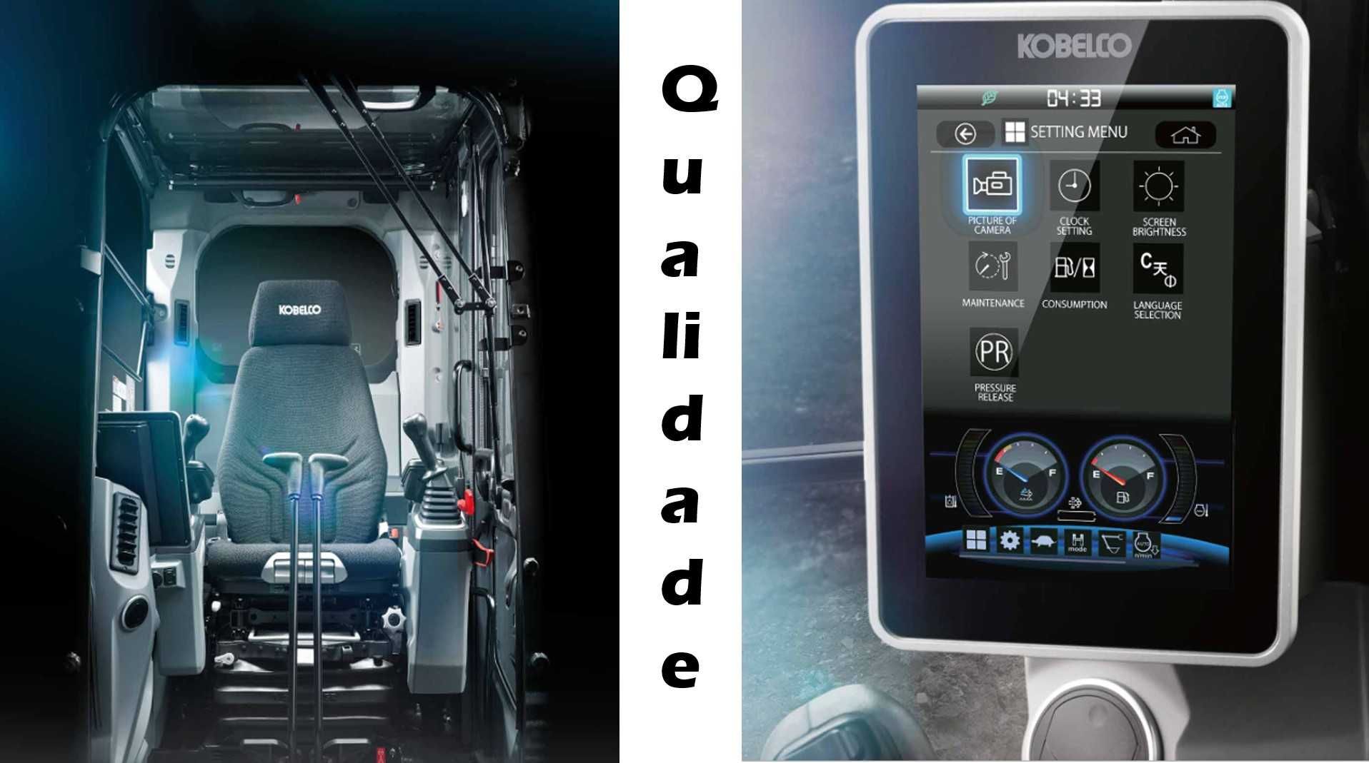 Kobelco Mini giratórias com rastos japonesas qualidade comprovada