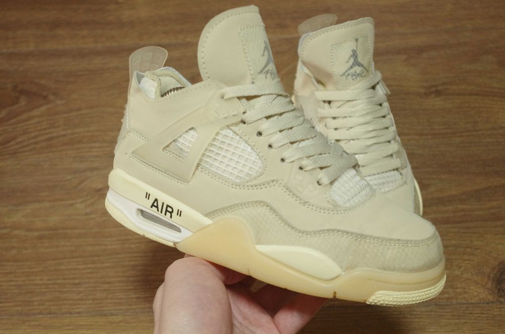 Кроссовки Air Jordan 4 Retro Off White sail cv9388 100 оригінал 36розм