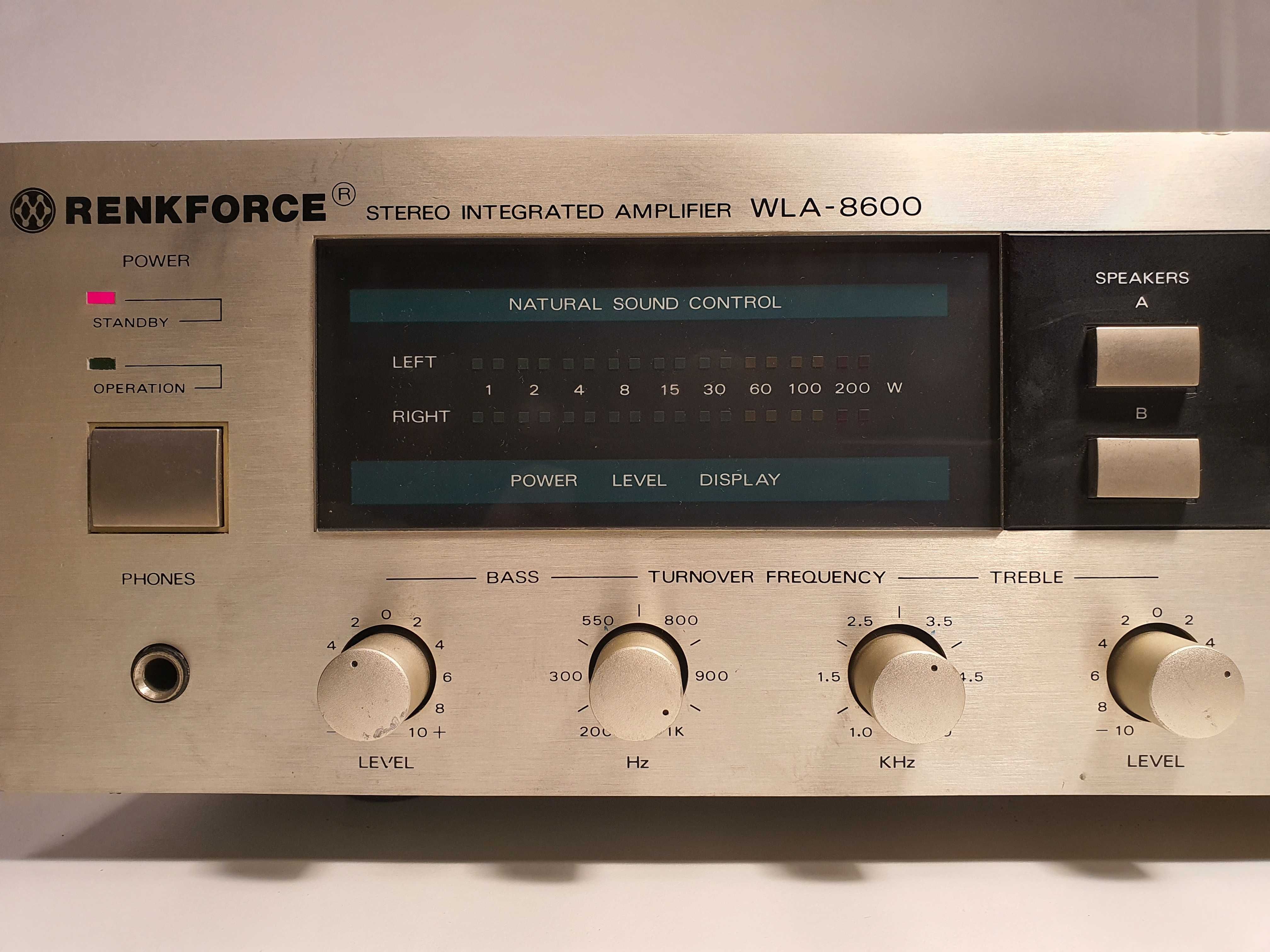 Wzmacniacz Renkforce WLA-8600 - retro klasyka lata '80