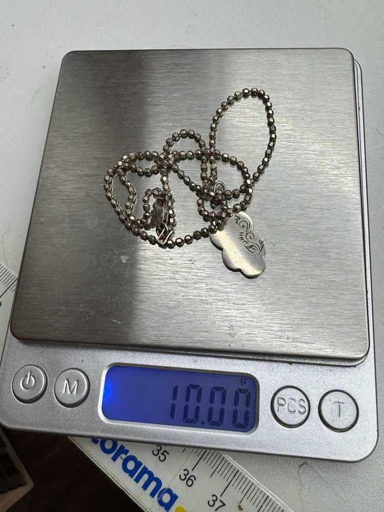 Stary piękny sekretnik srebro 925 z łańcuszkiem 10g