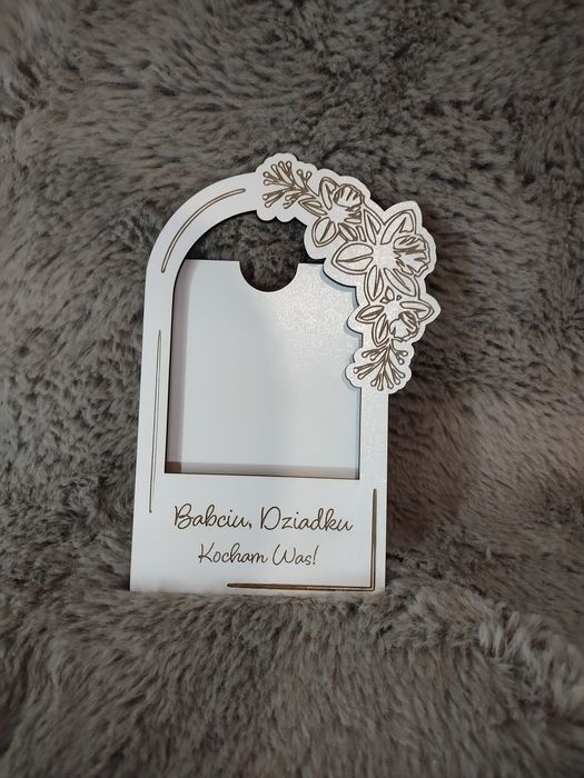 Personalizowana Ramka Magnes "Babciu, Dziadku Kocham Was!