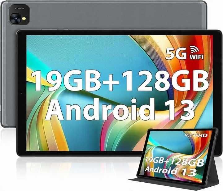 Tablet POWMUS 10,1" Android 13, 128 GB, 8+11GB RAM, 8000mAh + Etui