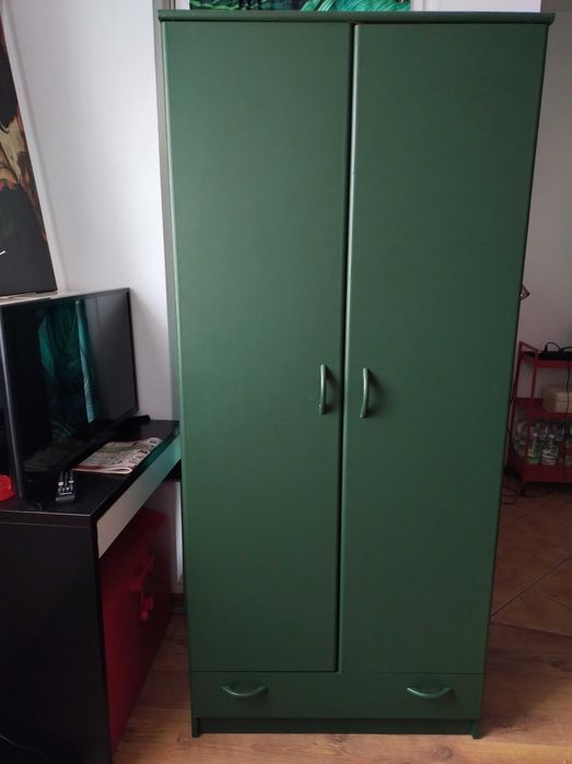 Szafa zielona z szufladą  ZA DARMO