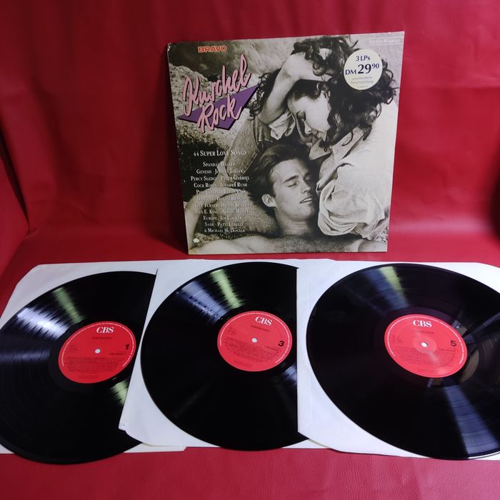 Романтичні рок,поп збірники з списками композицій.Вінілові платівки.