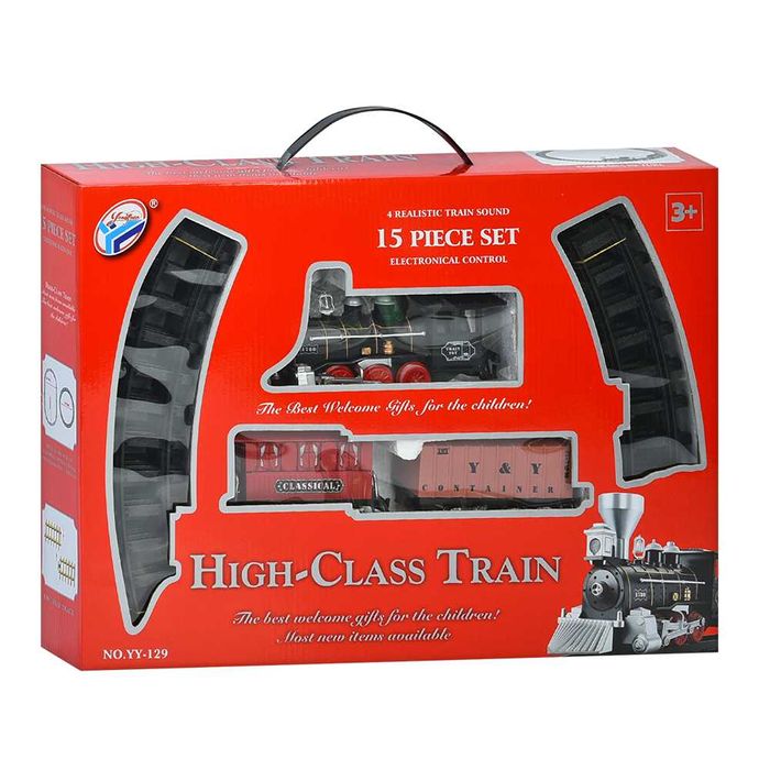 Игрушка детская железная дорога Metr+ YY-129 свет длина 87 см