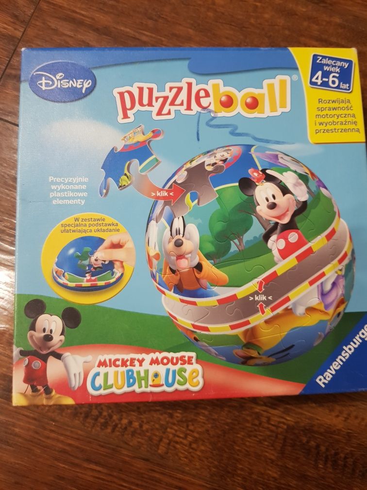 Puzzle kuliste Micky Mouse 24 elementu 3D