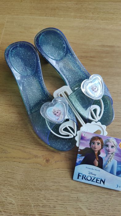 Pantofelki kostium buty strój Elza rozmiar 28-30,5