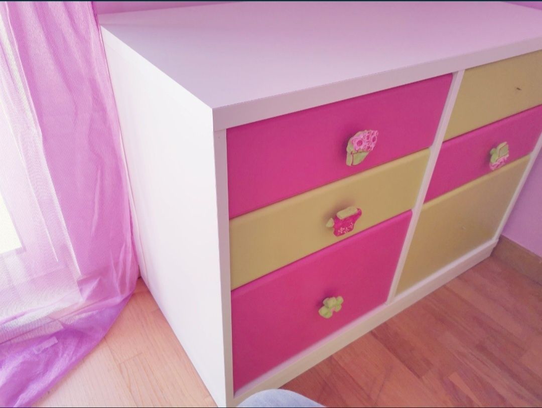 Cómoda madeira maciça quarto de Princesa